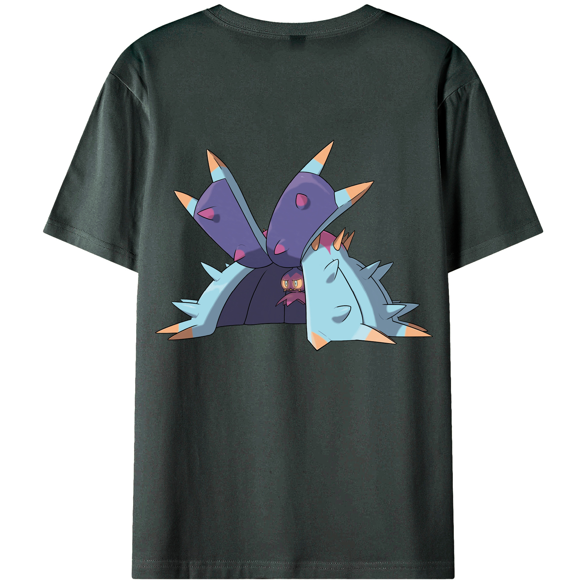 （画像用） ポケットモンスター Pokémon 綿100％ メンズ半袖Tシャツ（バックプリント） 通気性